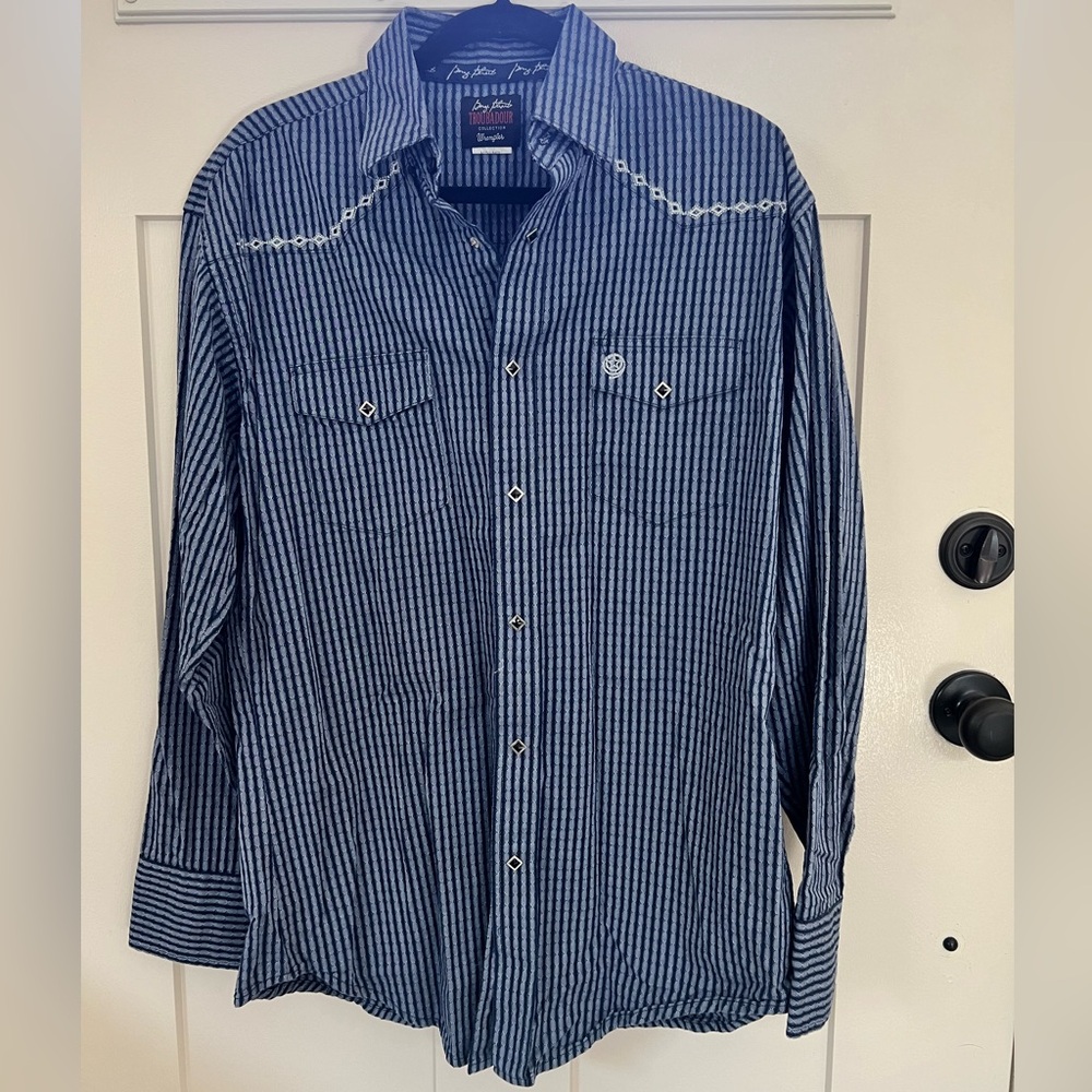 George Strait by Wrangler pearl snap shirt